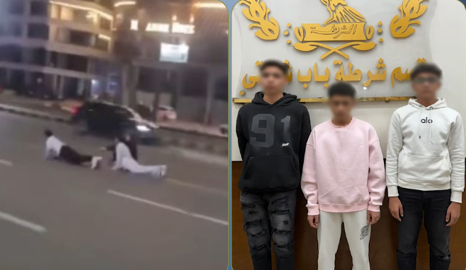 ضبط 3 طلاب لقيامهم بتصرفات خطرة على طريق الكورنيش بالإسكندرية